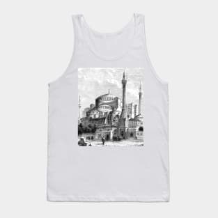 Church Basilica of Hagia Sophia Mosque Constantinople in Turkey Tank Top